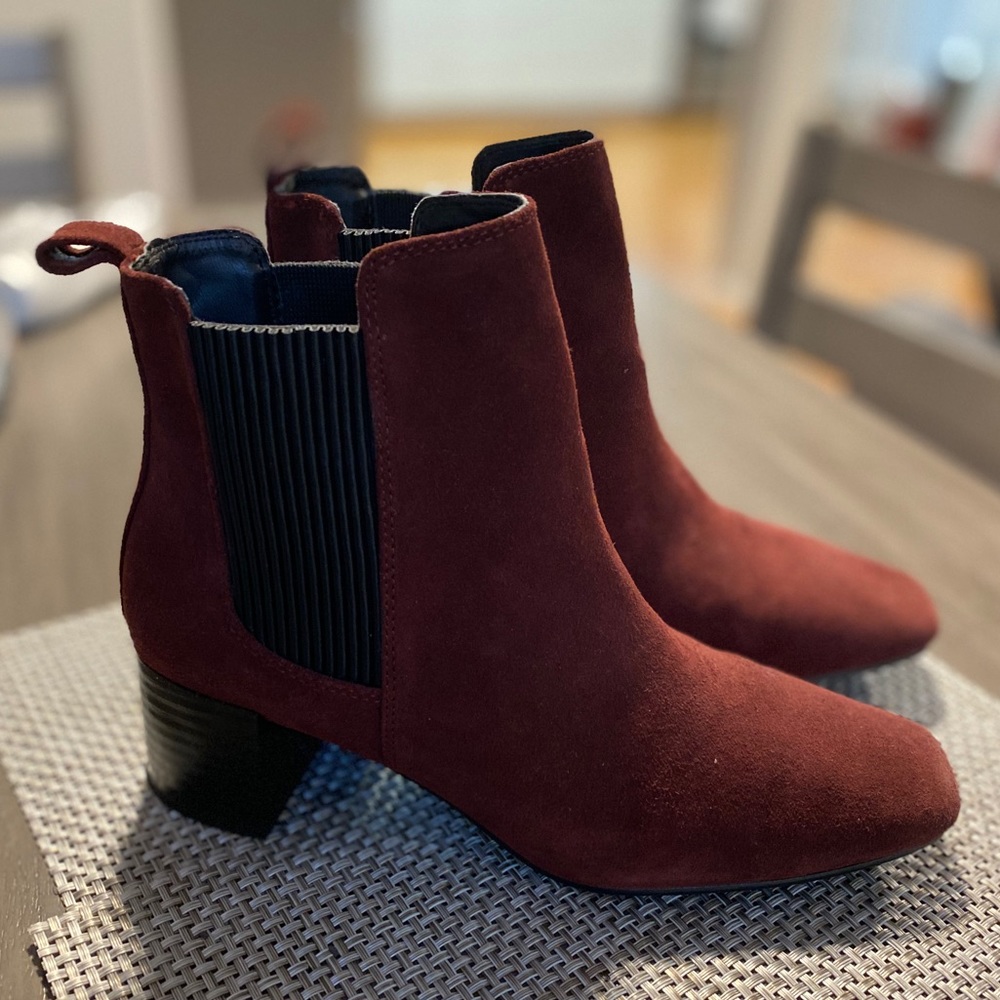 Zara maroon booties